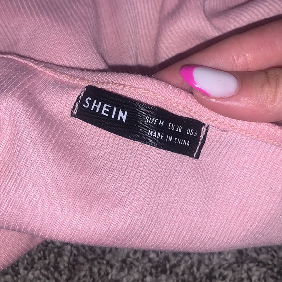 pink tie front crop cover up - Picture 4 of 4